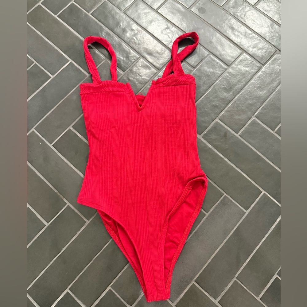 L*Space Cha Cha V-Notch One-Piece Swimsuit